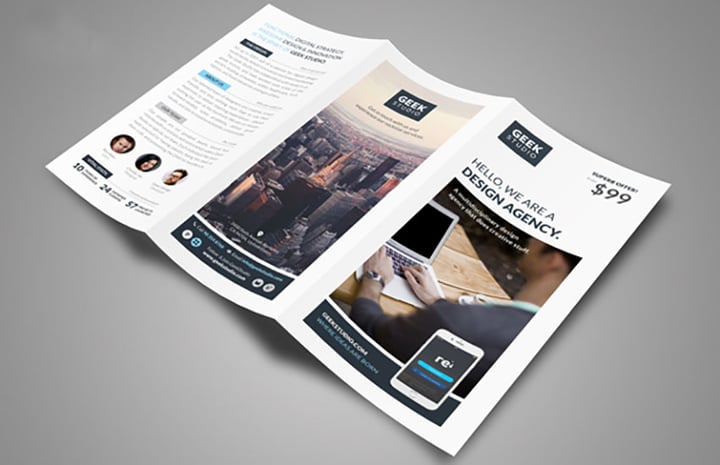 Las 42 mejores plantillas de folletos digitales (para InDesign, Word